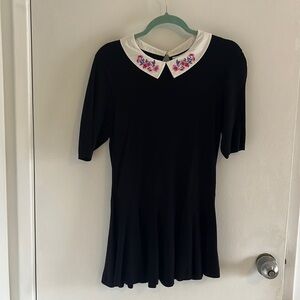 NWT Black Tie Embroidered shirt